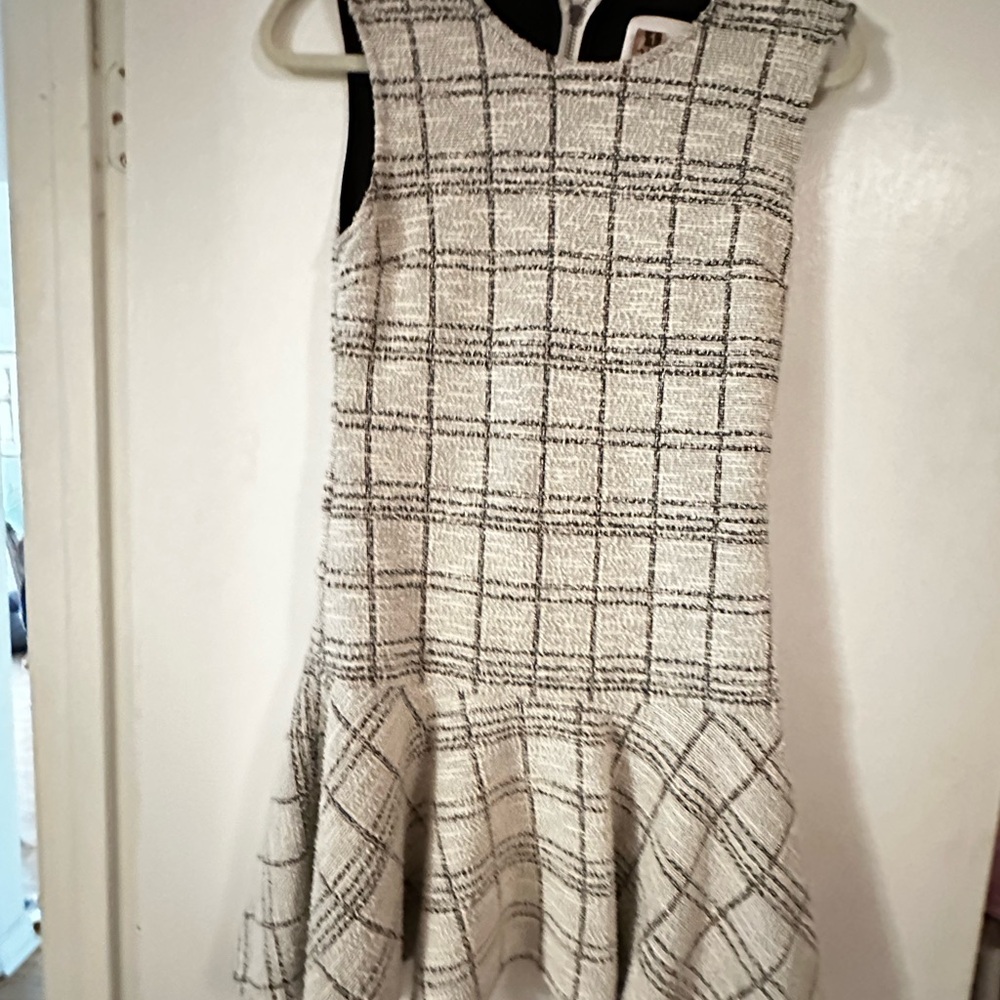 PROSE & POETRY Chic Plaid Sleeveless Dress XS